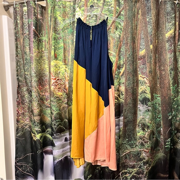 LOFT Colorblock Halter Swing Dress Women's Size 22 Plus - Picture 9 of 10